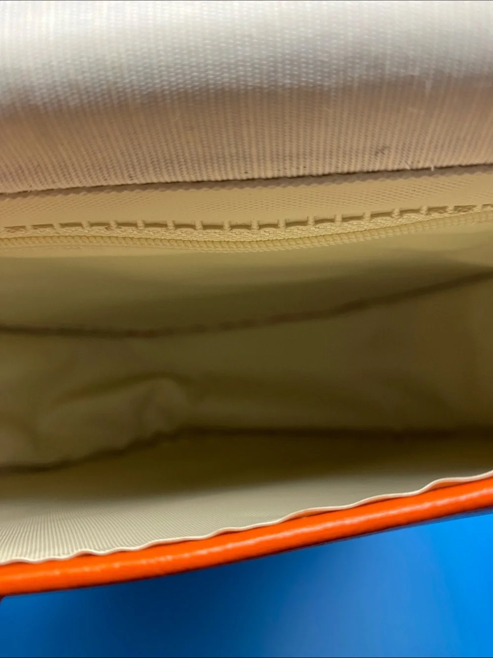 Vintage 80’s Orange Faux Leather Shoulder Bag - Picture 5 of 9